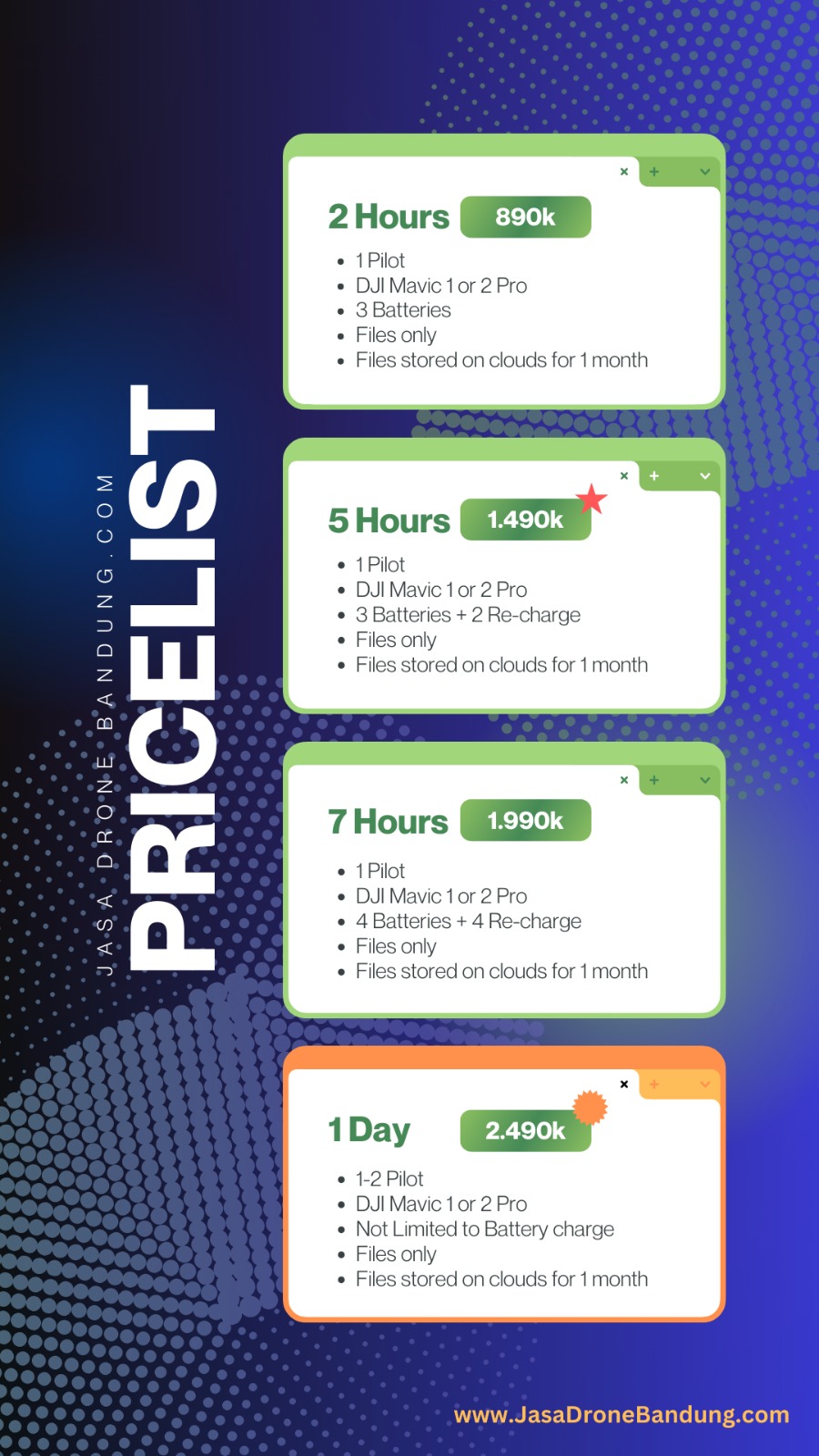 Pricelist Harga Jasa Drone Bandung